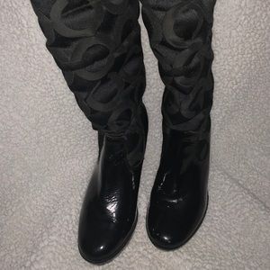 Coach Black Winter Boots Size 7-1/2